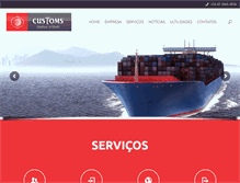 Tablet Screenshot of customsonline.com.br